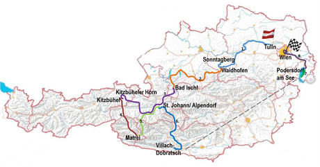 2014 Tour of Austria map